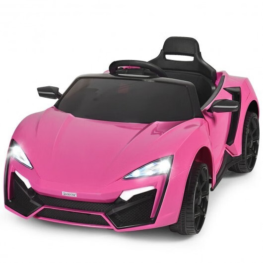 12V Kids Ride-On Car 2.4G RC Electric Vehicle w/ LED