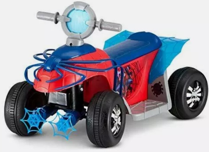 Marvel’s Spider-Man Premium Toddler Quad 6V Ride-On Toy Kid Trax (KT1283) 18-30m