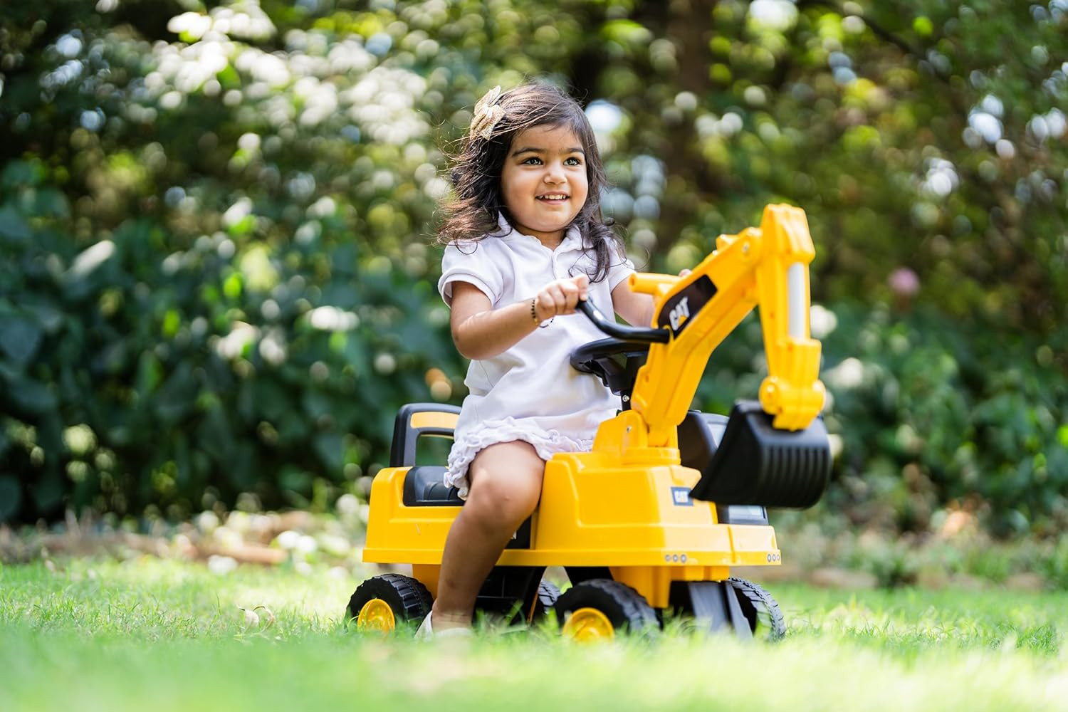 CAT Excavator Push Car – Licensed Caterpillar Ride-On Digger Toy for Kids with R