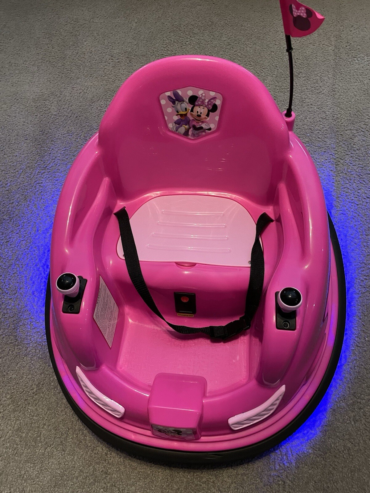 Flybar Disney Minnie 6V Bumper Car Ride-On Toy for Kids – Fun Adventure!