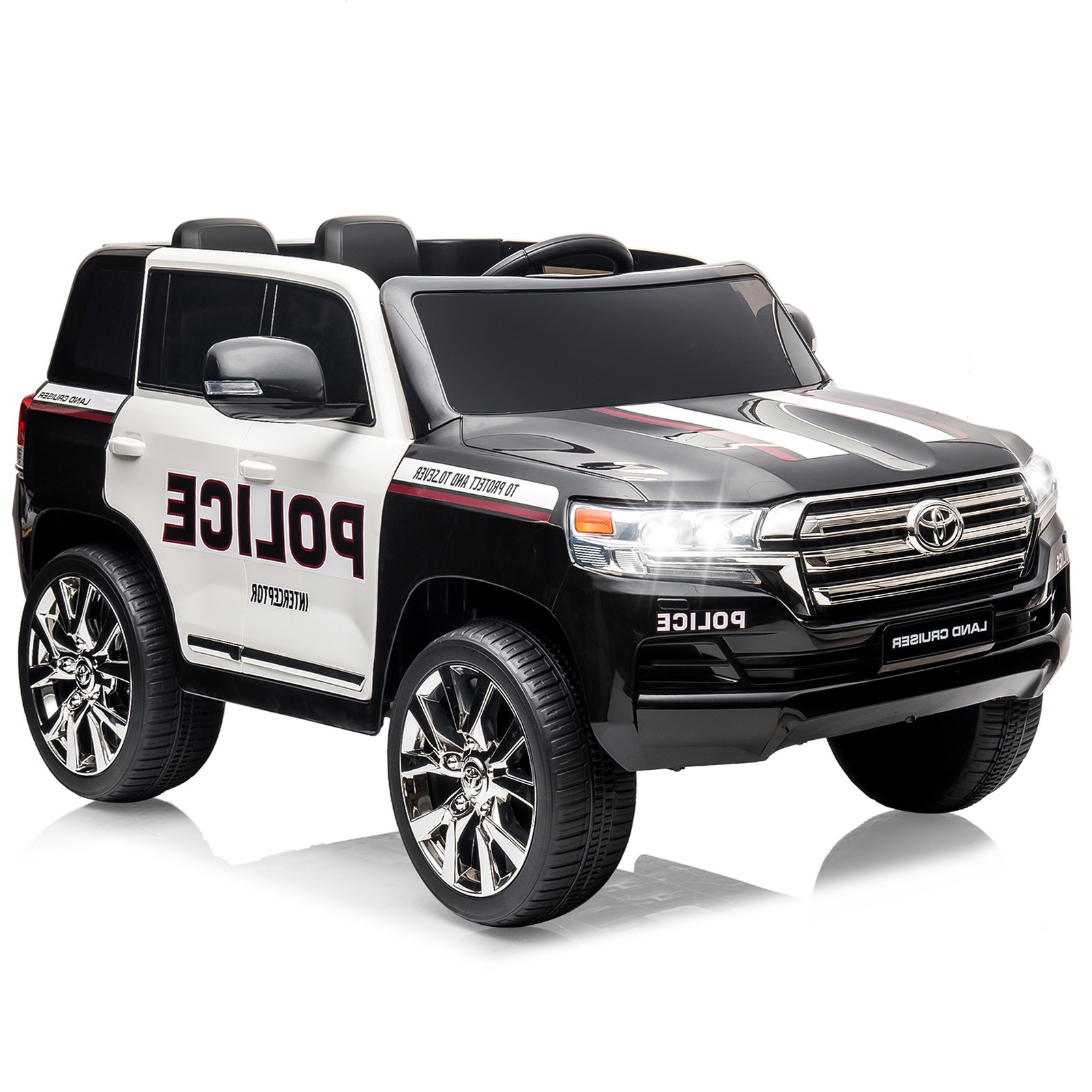 12V 7AH Two Seater Toyota Ride On Car Remote Control LED Music Suspension Toy