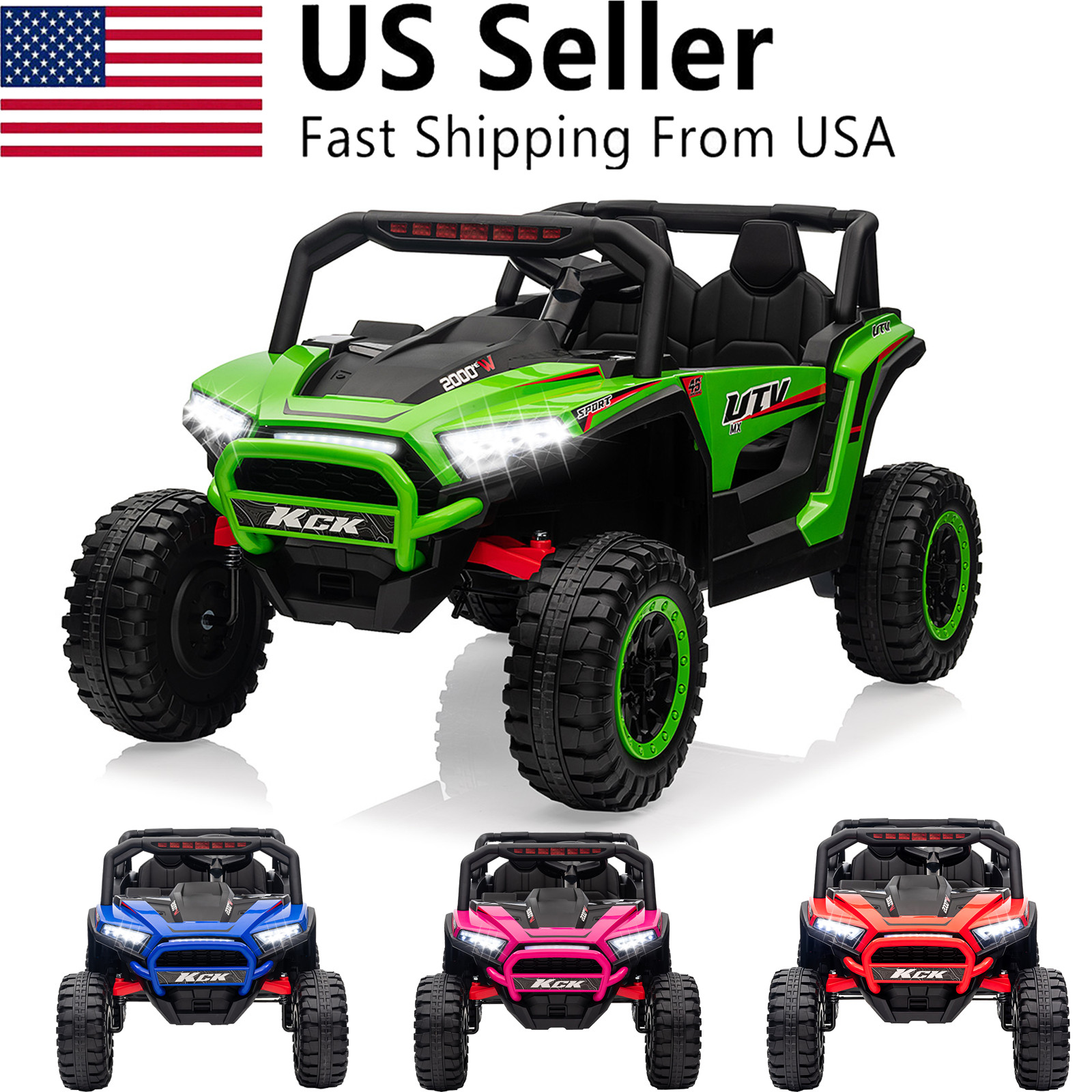 12V Kids Ride On Car 2 Seater Electric Vehicle Toy Truck w/Remote Control US