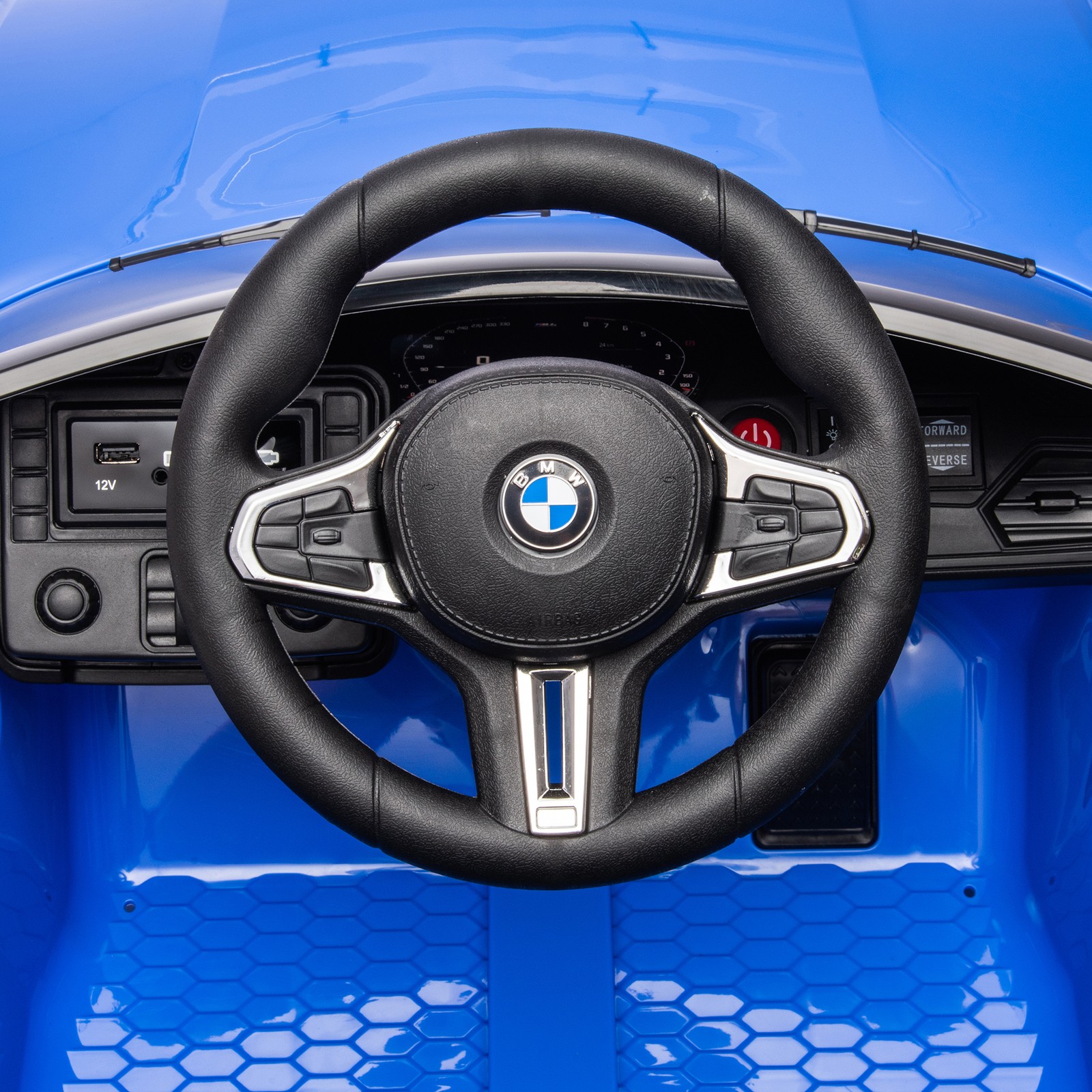 Licensed BMW M4 Electric Ride-On Car 12V W/Parents Remote Control for Kids