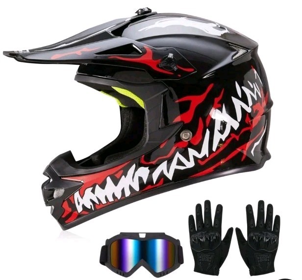 Dirt Bike HelmetMotocross Offroad ATV BMX MX Dirtbike Motorcycle…Size Small S
