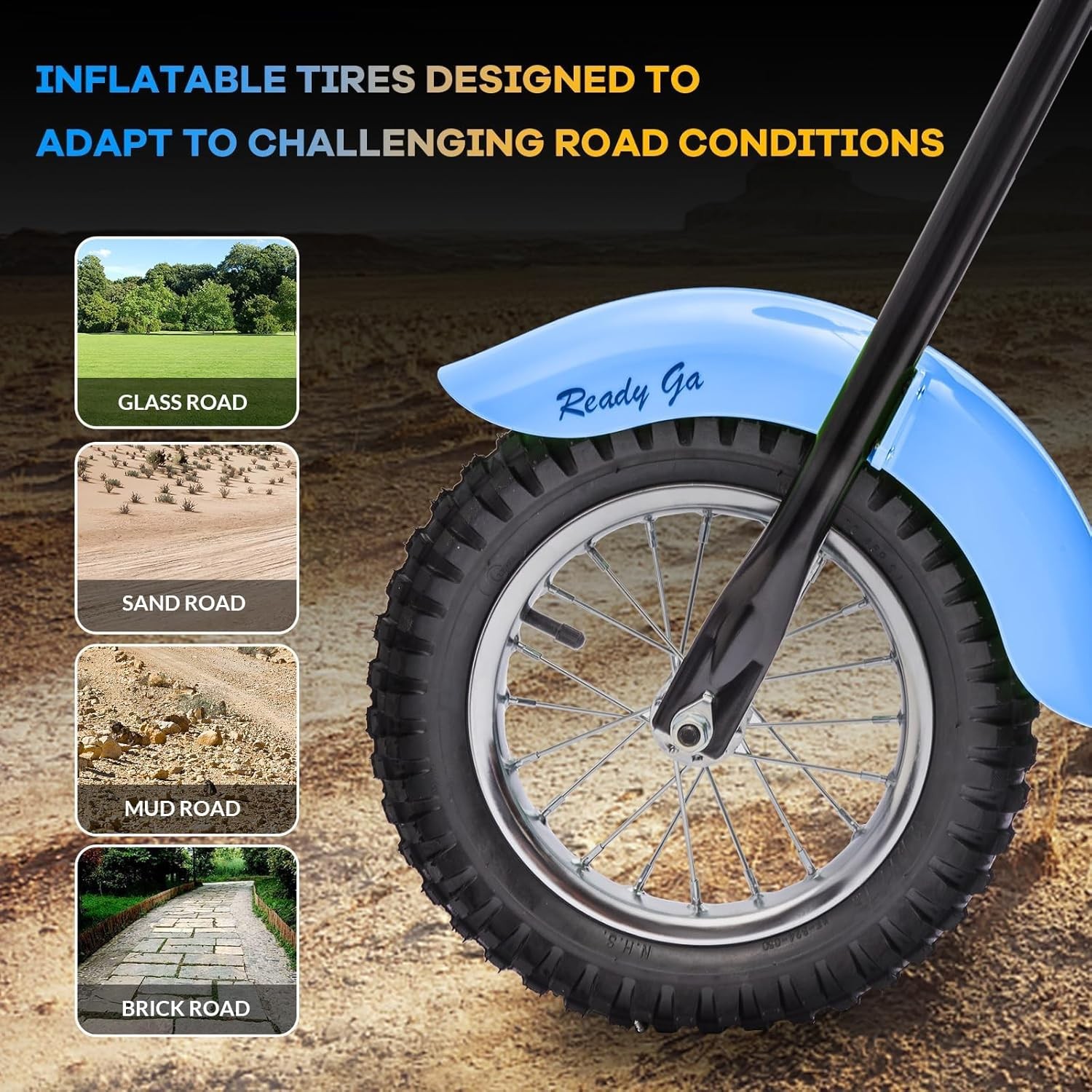 24V Kids Electric Dirt Bike,14 Mph Powerful Off-Road Motorcycle for Ages 6-12yrs