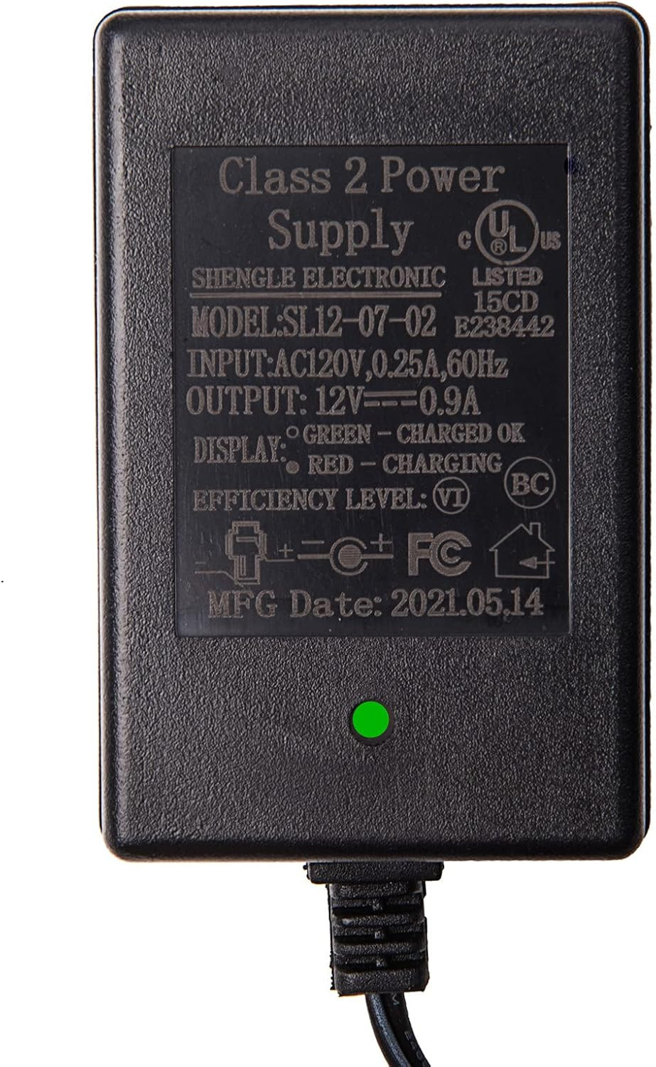 12 Volt Battery Charger for Ride on Toys SL12-07-02 12V Kids Ride on Car Charger