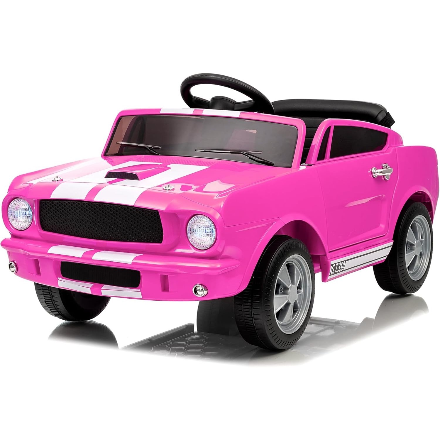 12V Electric Ride On Car for Kids, Remote Control, LED, Music, 3 Speeds, Safety