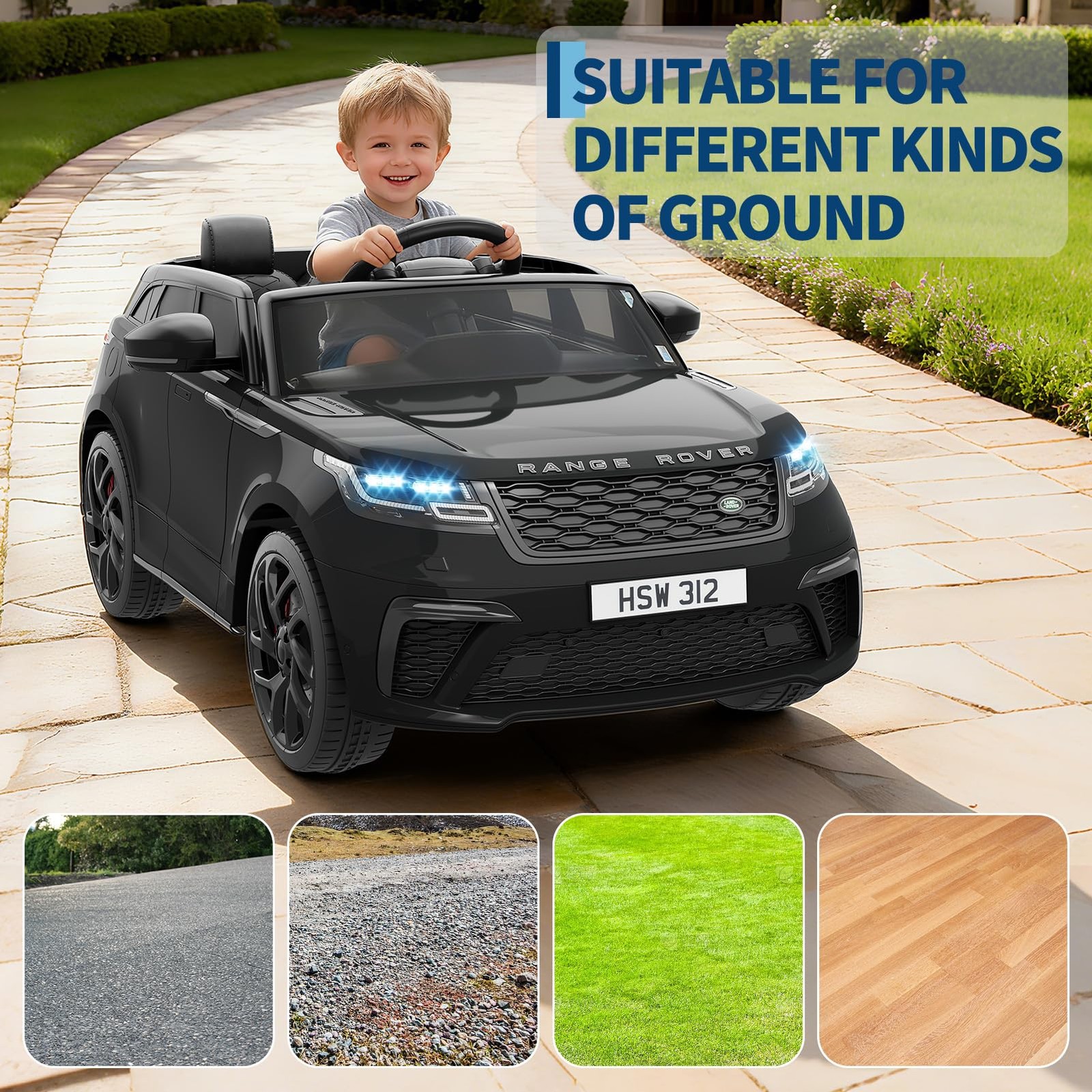 Kids Ride On 2 Seater Electric Car with Remote Licensed for 4-8 w/ Mp3 Player