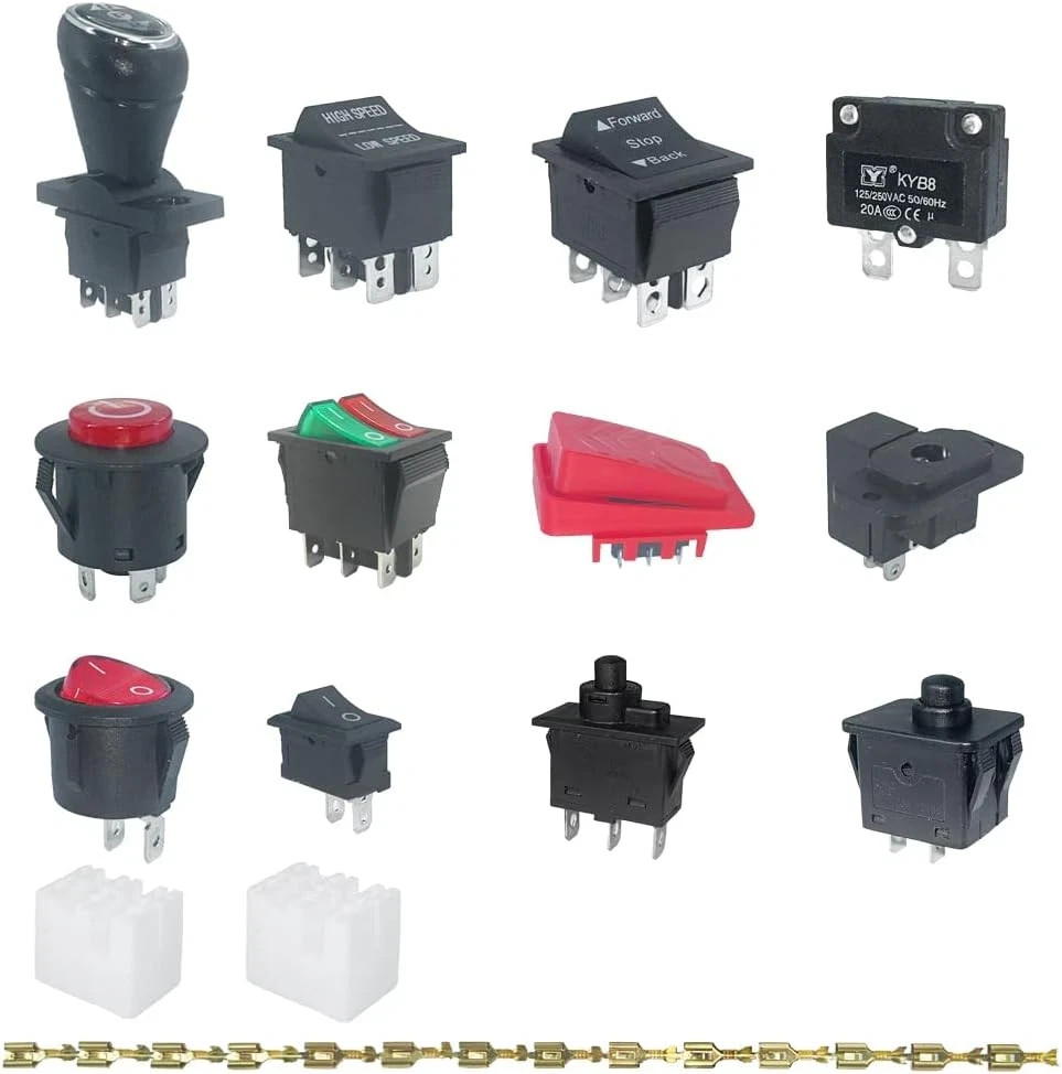 14PCS Set of Switch Kit for Power Wheels Kid’S Ride on Toys Replacement Parts, F