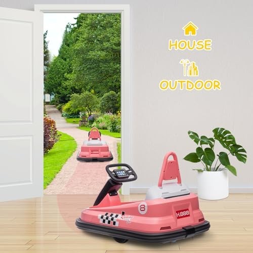 Electric Ride-On Bumper Car for Kids 3-6 Years, 360° Spin, Lights & Music, Safe
