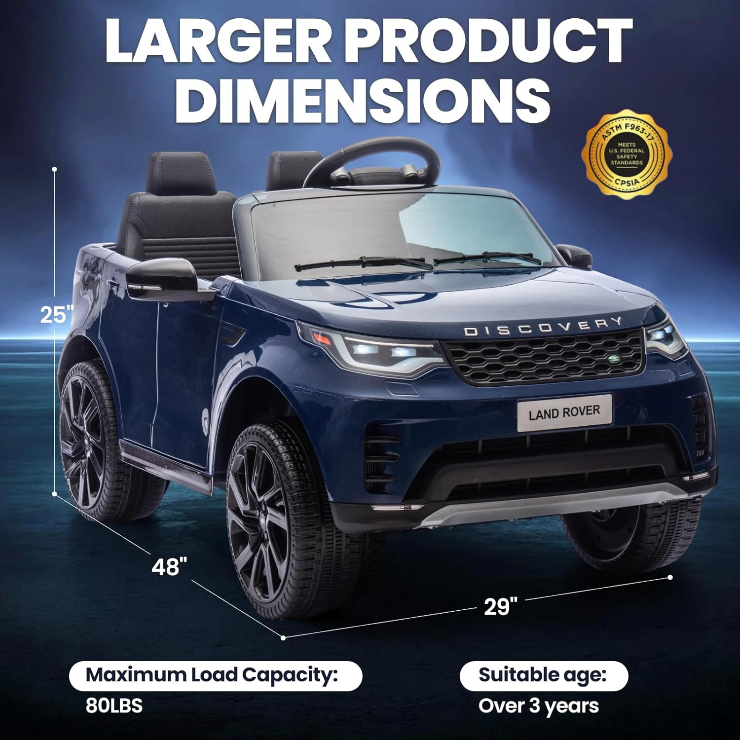 Ride on Car for Kids -12V Licensed Land Rover Electric Ride on Toy with Parental