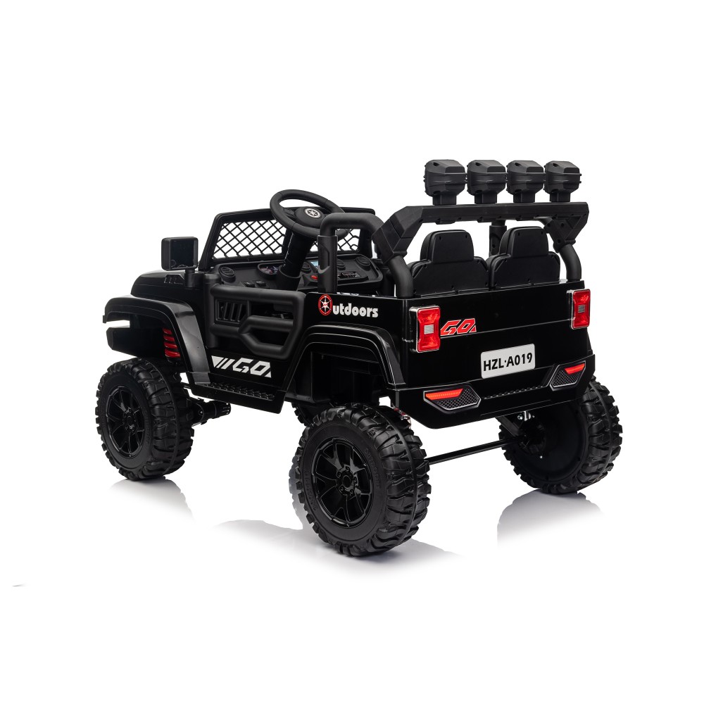 2-Seater 4WD Ride-On Jeep w/ Remote, LED & Music – 75W Motor for Big Kids 3+