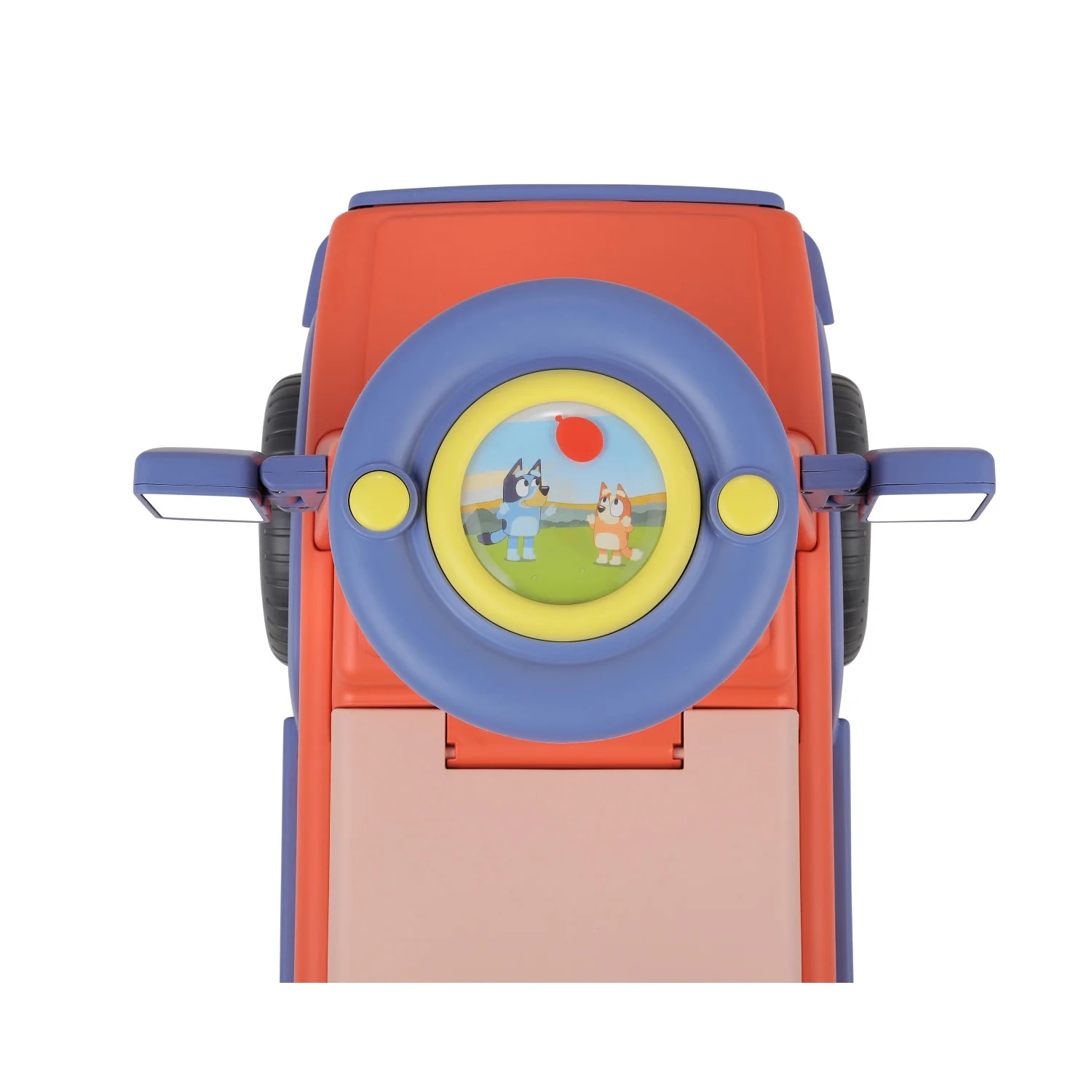 Kids Ride On Toy Bluey Push Car Truck Interactive Sounds Under Seat Storage