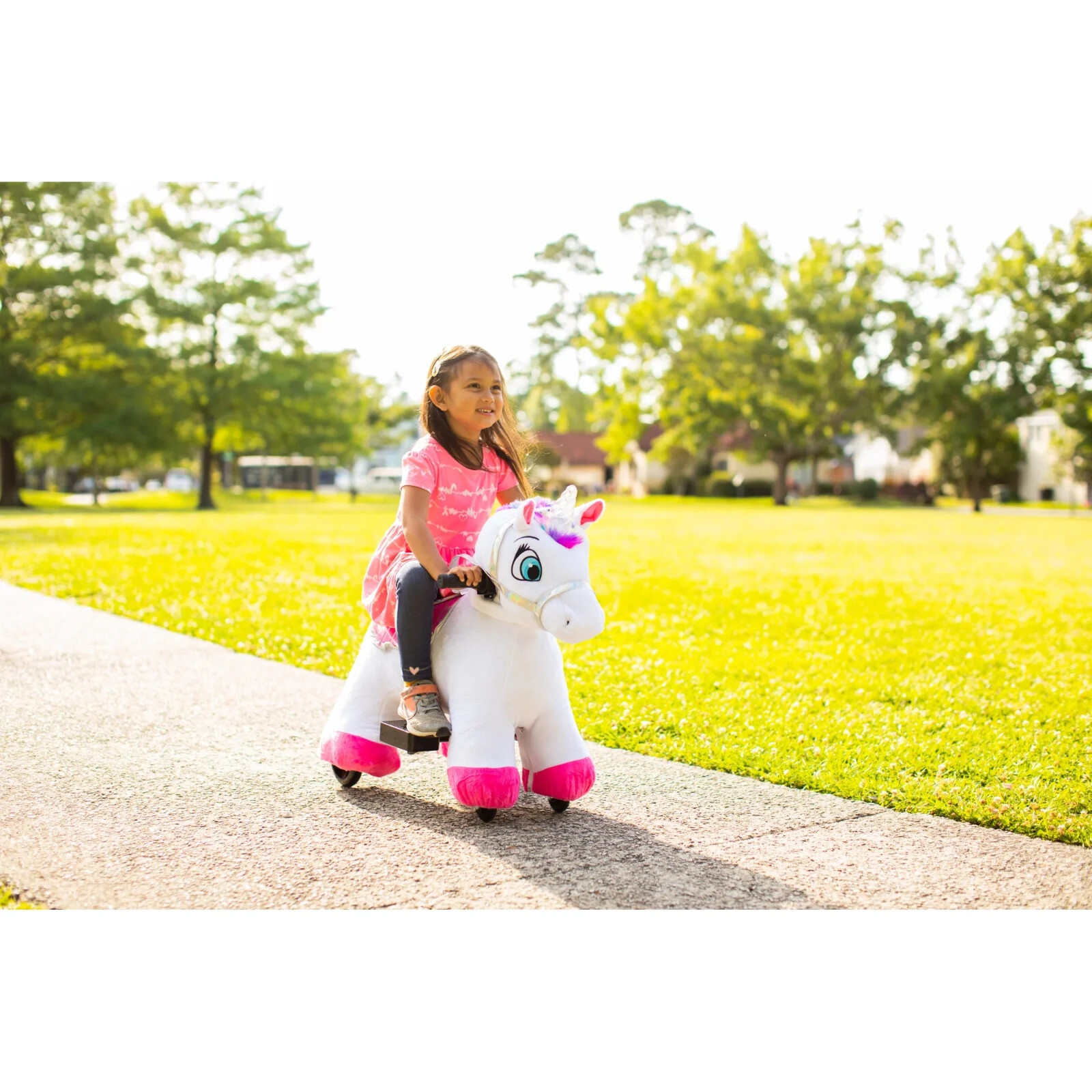 Stable Buddies Unicorn 6V Battery-Powered Ride-On Toy, Ages 2+