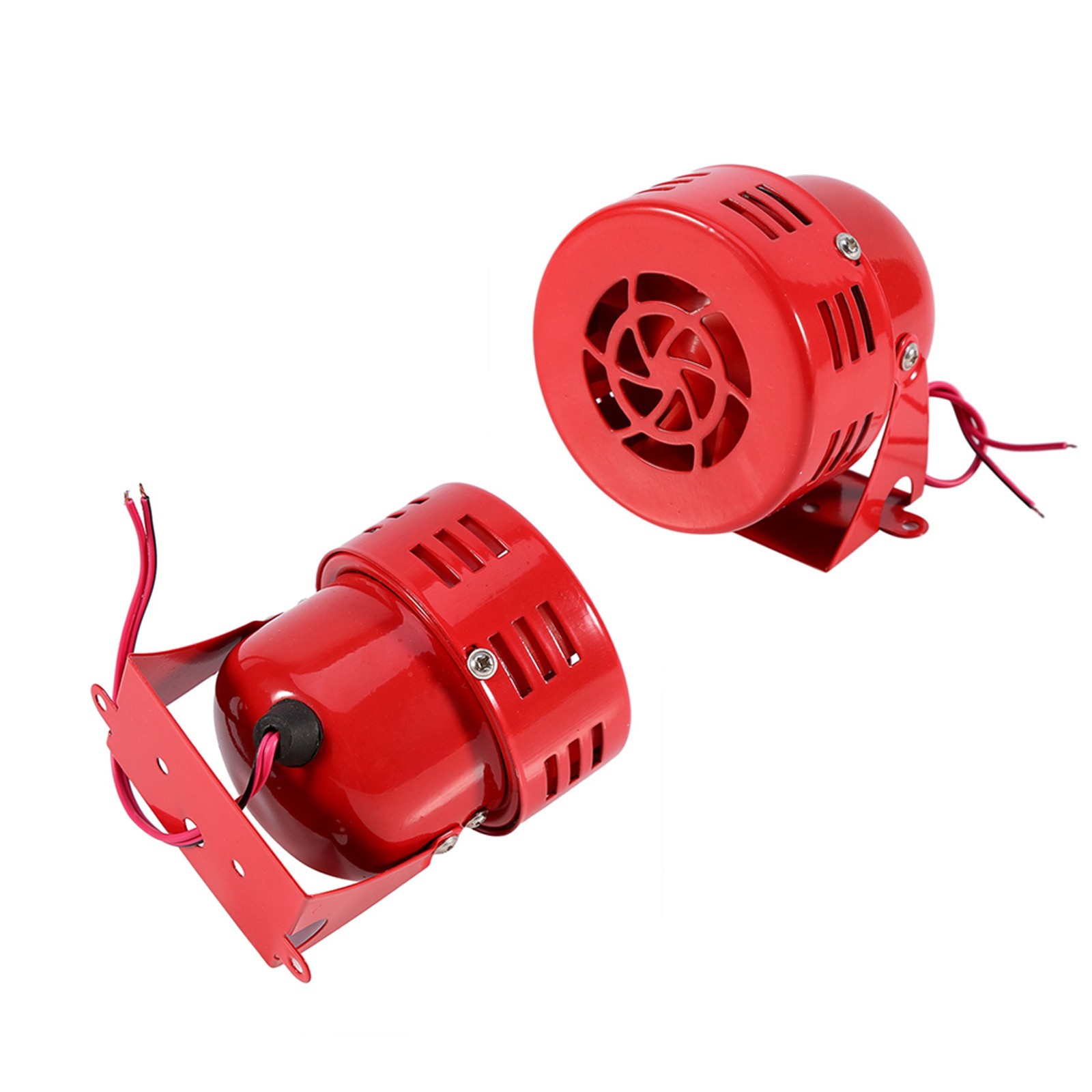 110 DB Durable Electric Motor Siren For Car Truck Motorcycle Compact Red Ai NZAD