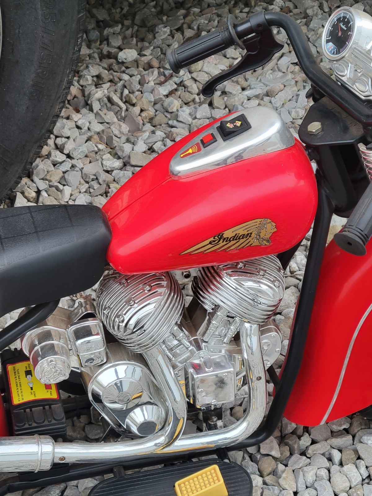 1948 Indian Chief Motorcycle Replica Power Wheels Electic 6V Needs New Battery