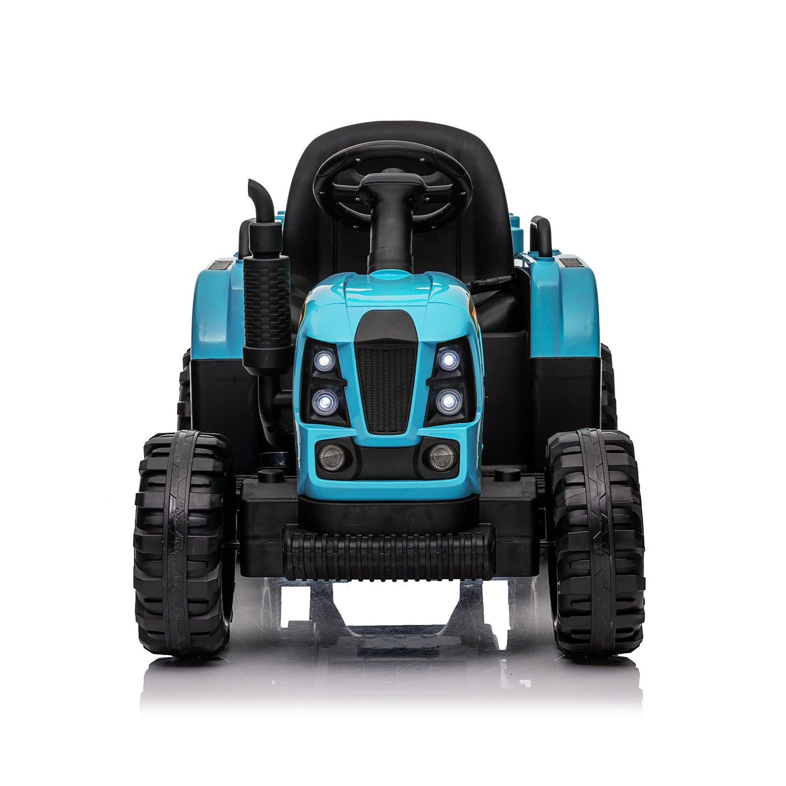 Ride on Tractor 24V 400W Powered Electric Tractor Toy electric car for kids Blue