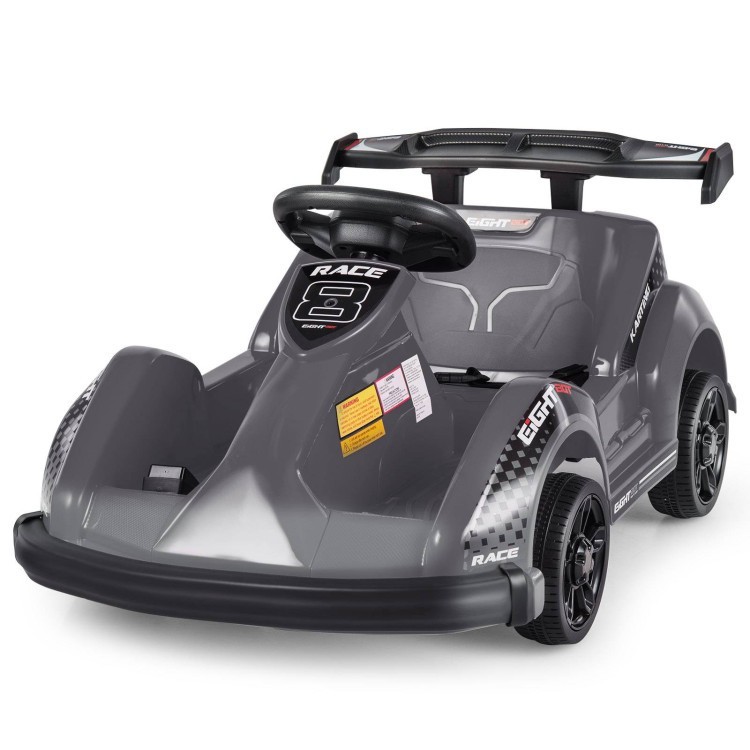 Kids 6V Electric Ride On Go Kart w/ Parent Remote Control Seatbelt Music
