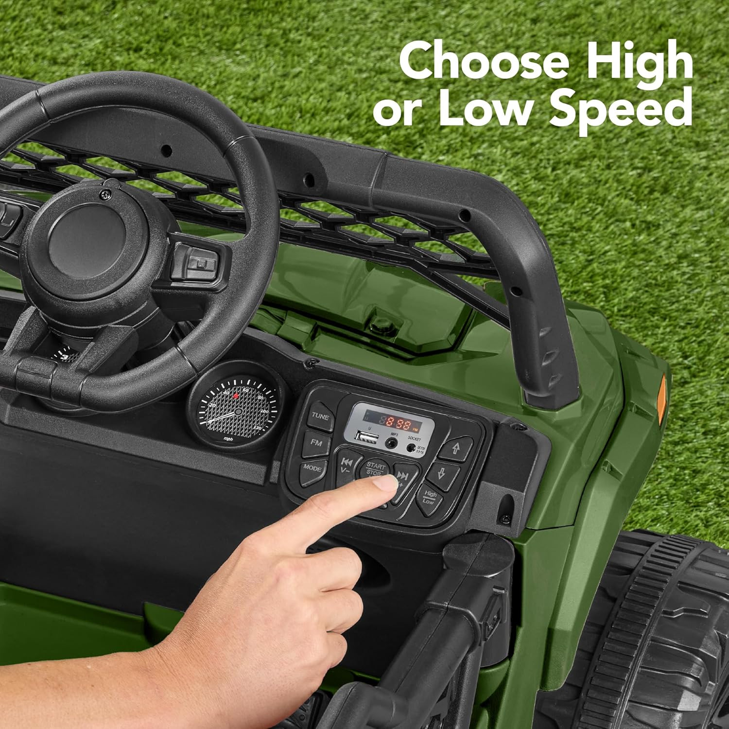 Best Choice Products Kids 12V Electric Ride on UTV Car and Trailer W/Parent Cont