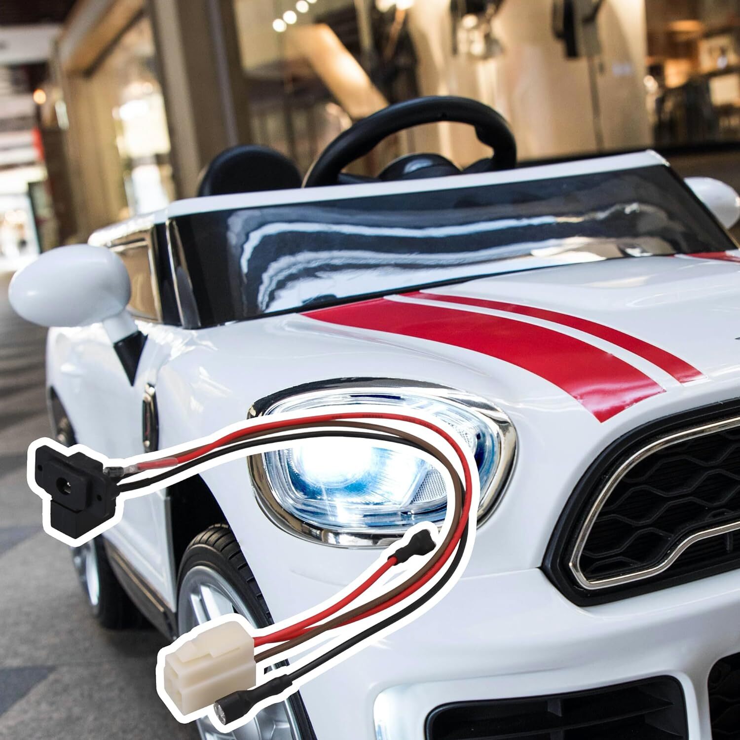 3 Pin-Charging Port Kids Ride On Car Power Charging Interface Cable Harness