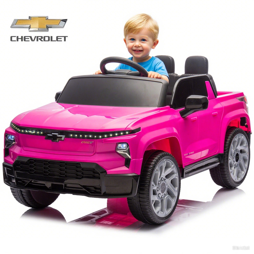 24V Ride On Car Licensed Chevrolet Battery Powered Truck Toy for Kids Aged 3-5