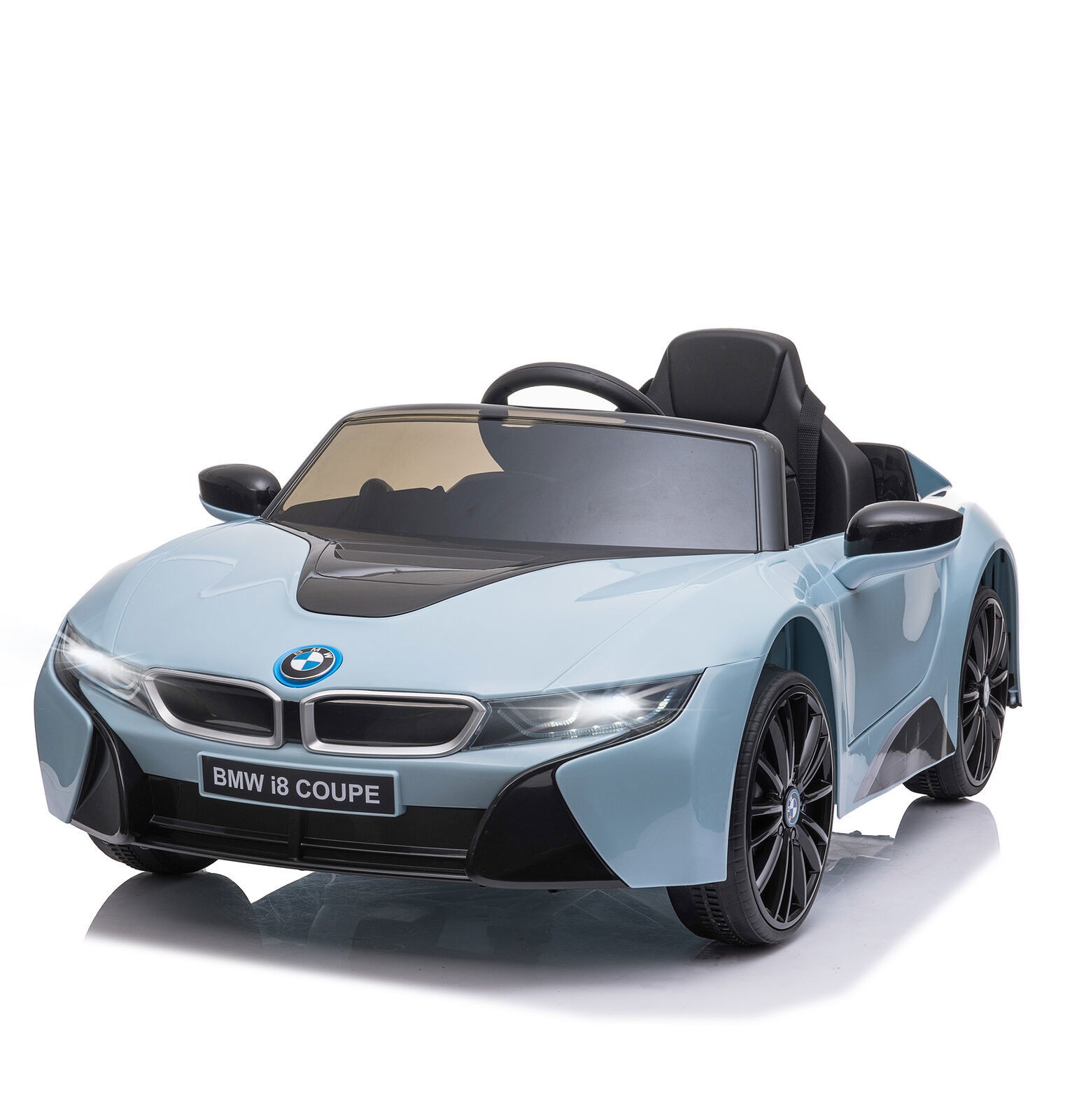 Licensed BMW I8 Coupe Electric Kids Ride-On Car 6V Battery Powered Toy Blue