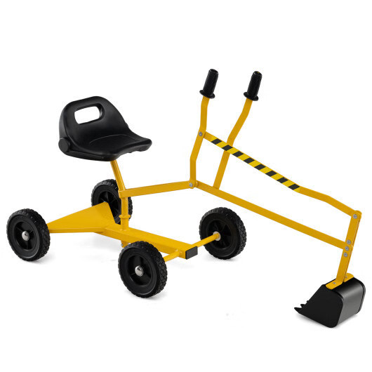 Sand Digger for Kids Sandbox Toy Digger with 2-Handed Controls and Flexible Shov
