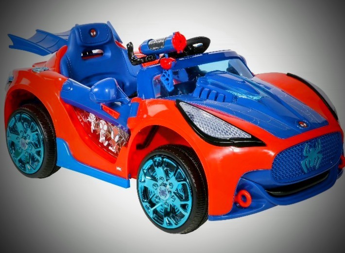 Kids Spider-Man Superhero Battery-Powered Vehicle w/ Authentic Graphics, Ages 3+