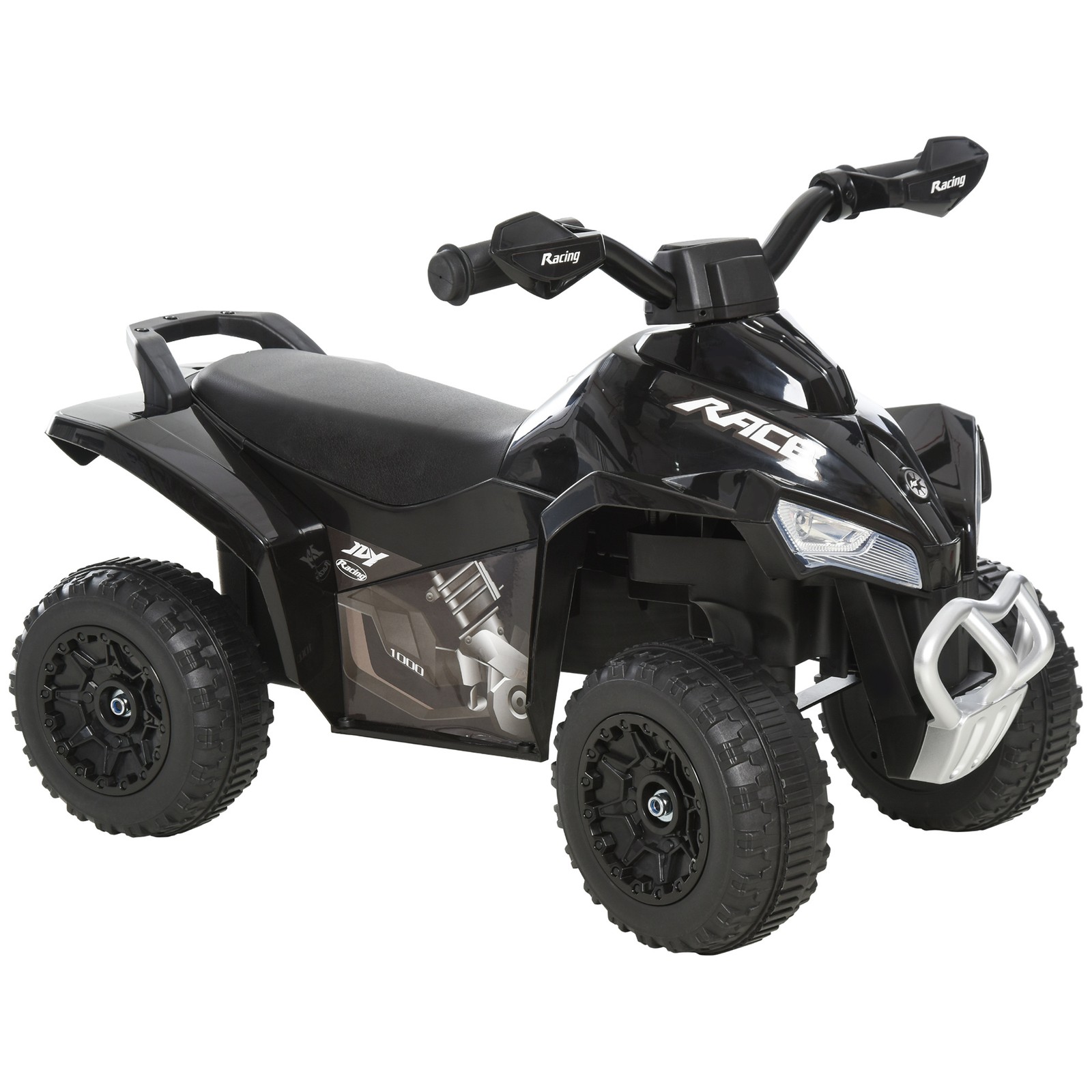 NO Power Kids Ride On Push Car, w/ Music, Lights for 1.5-3, Black