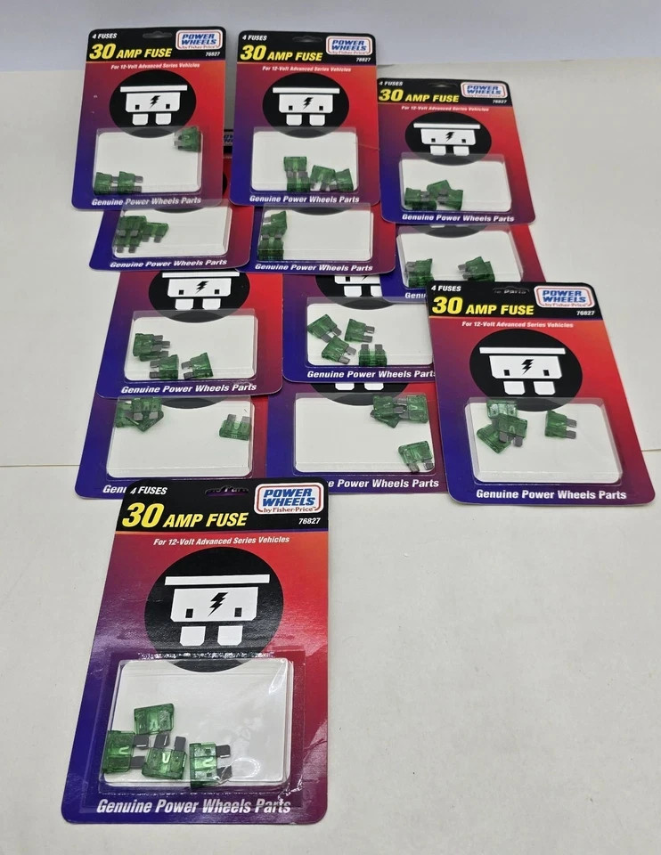 Power Wheels Fisher Price 30 Amp Fuse 76827-9993 12 Packs 4 Fuses
