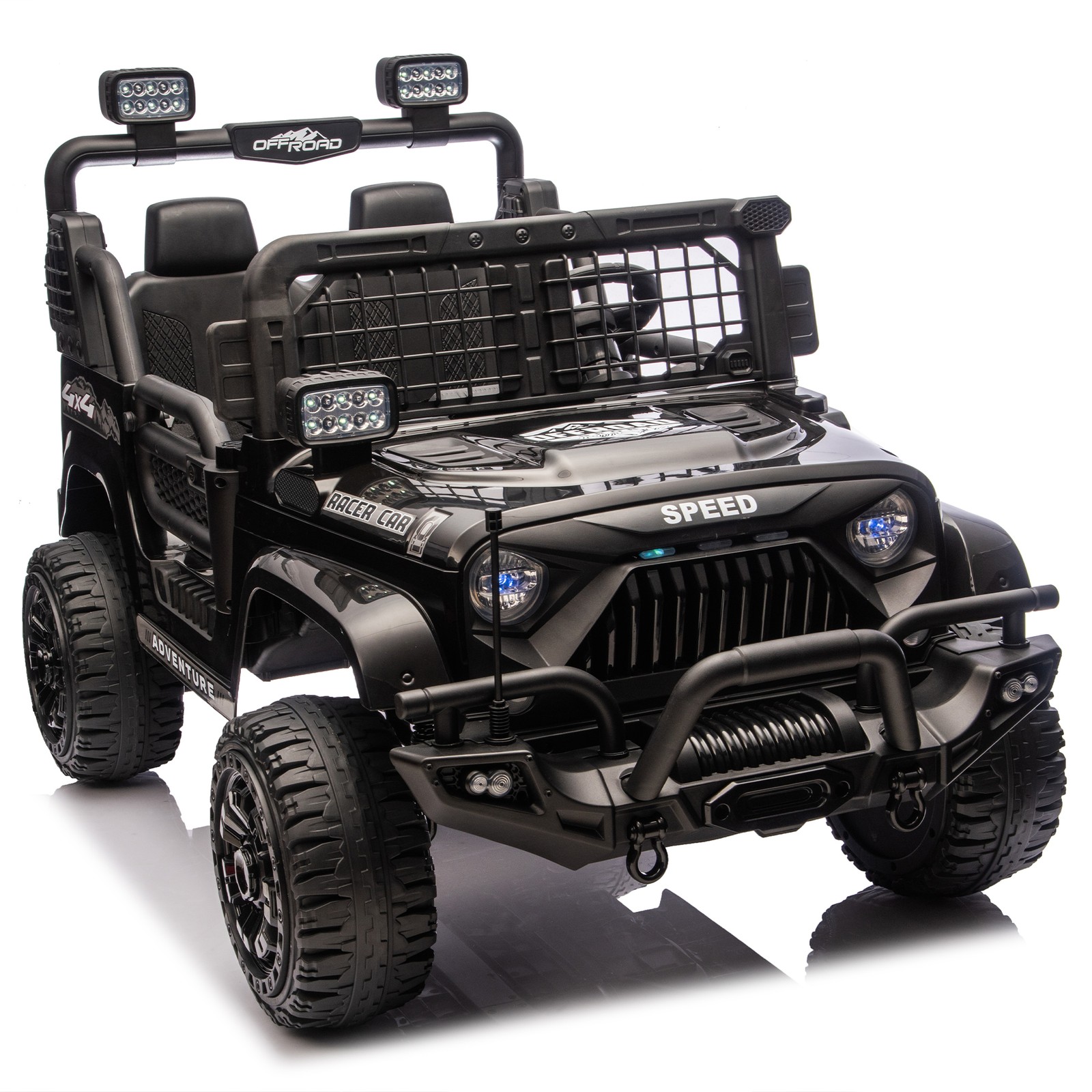 24V 100W*2 Two-seater Kids Ride On Car RC 4-Wheel Shock Absorption for kids 3-8