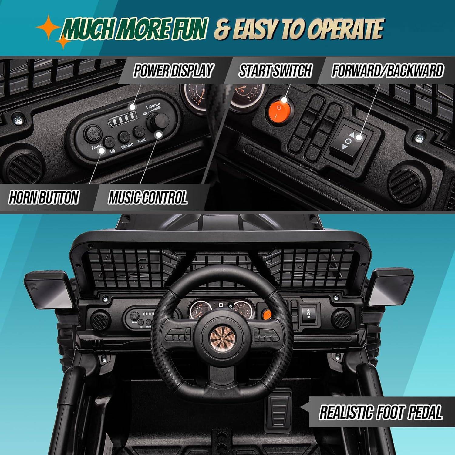 12V Kids Ride on Truck with Remote ,Battery Powered Kids Car, Electric Play Car