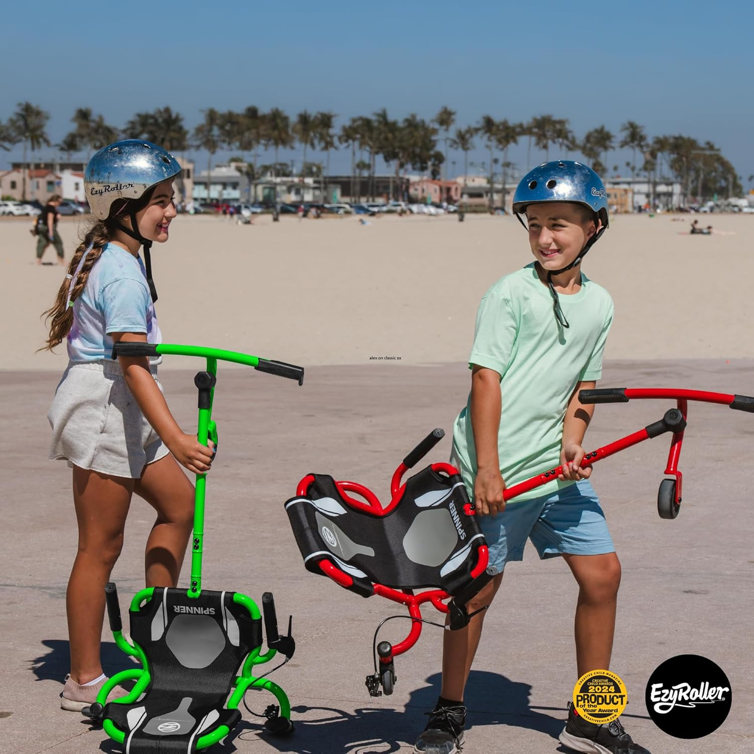 Spinner X Ride on Toy for Kids, Ages 4-12, up to 154 Lbs – Green