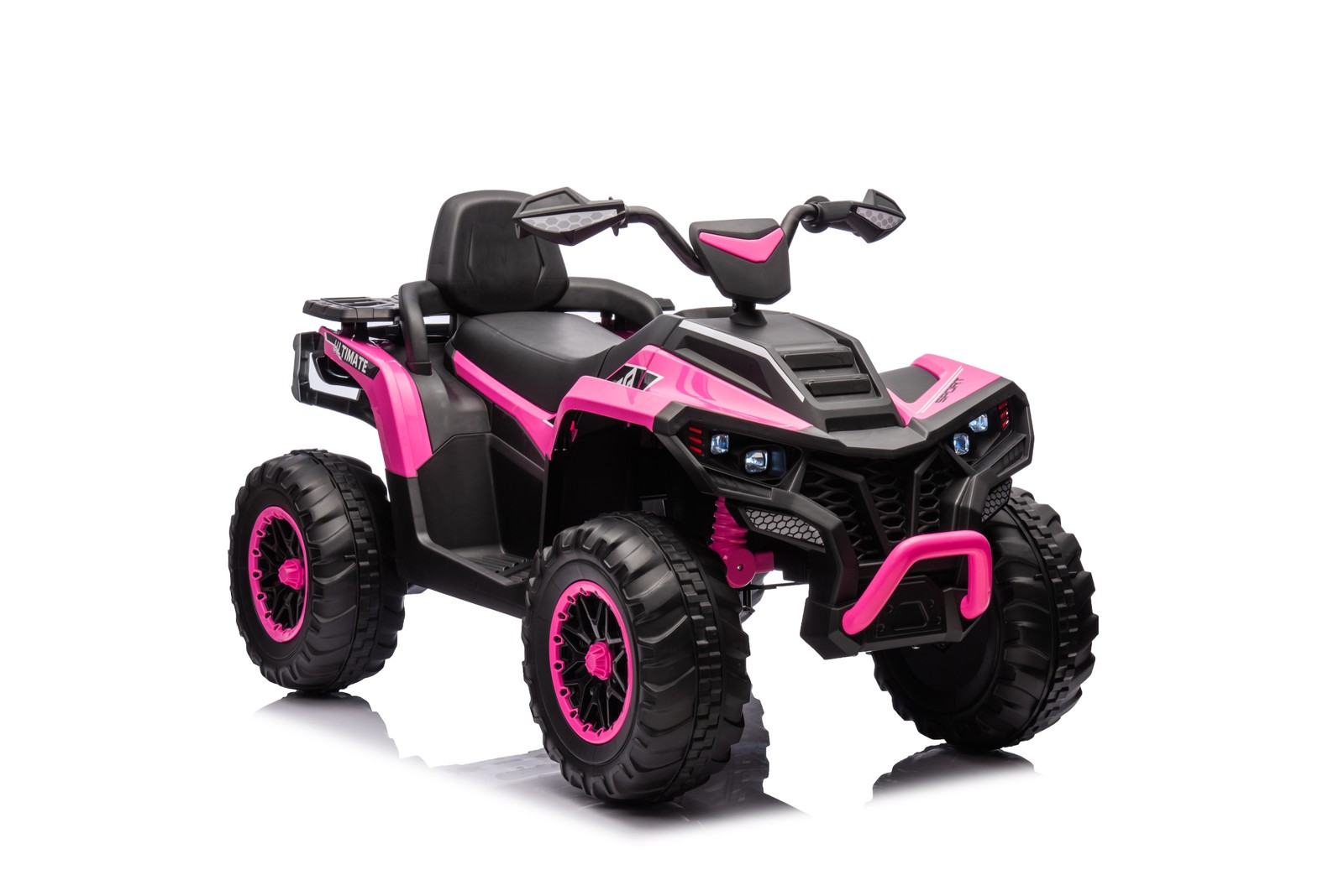 Kids ATV 4 Wheeler 24V Electric ATV Ride On Toy W/ 2-Seater 6 Mph Max Speed-Pink