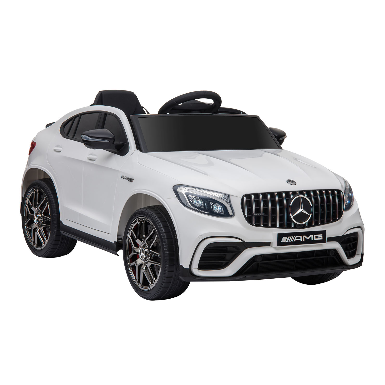 Licensed Mercedez-Benz 12V Kids Ride-On Car with Remote Control, Music, Light