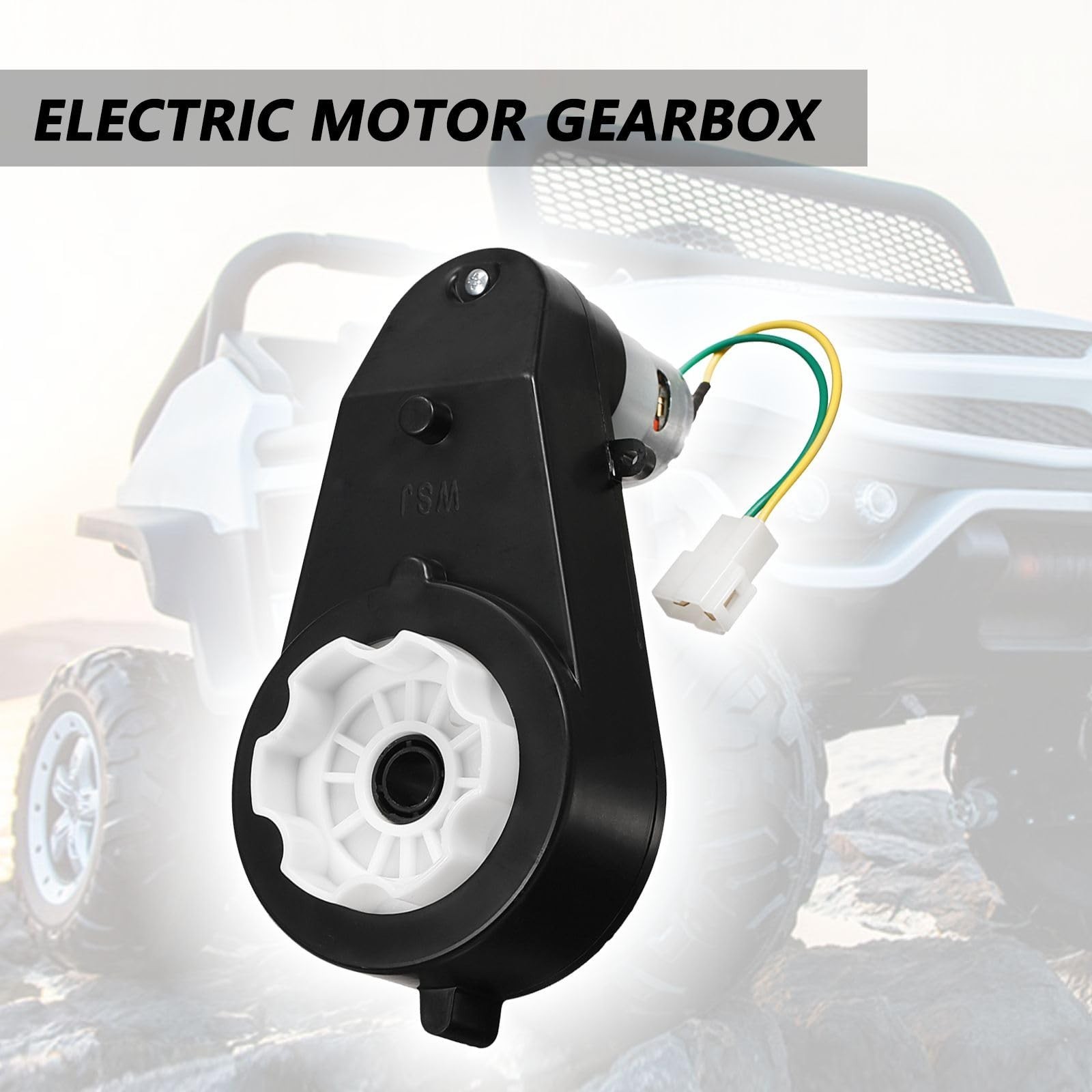 2Pcs 24V High-Speed Gearbox Motors for Kids Ride-On Cars, 45000RPM Upgrade