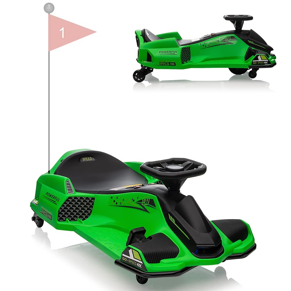 Drifting Car for Kids,45W Brushless Quiet Motor,Fast 5 Mph Electric Ride on Car