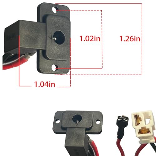 6V 12V 24V Round Charger Charging Port for Kids Power Wheels Ride on Electric