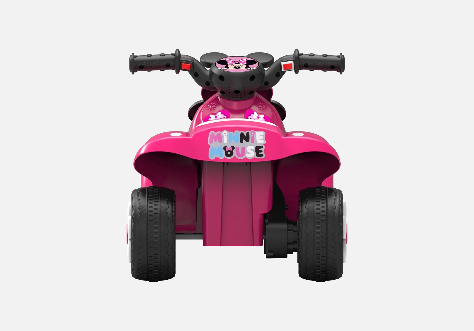Minnie Mouse 6V Quad Battery Powered Ride-On Car Toy 2MPH Horn Light for Ages 3+