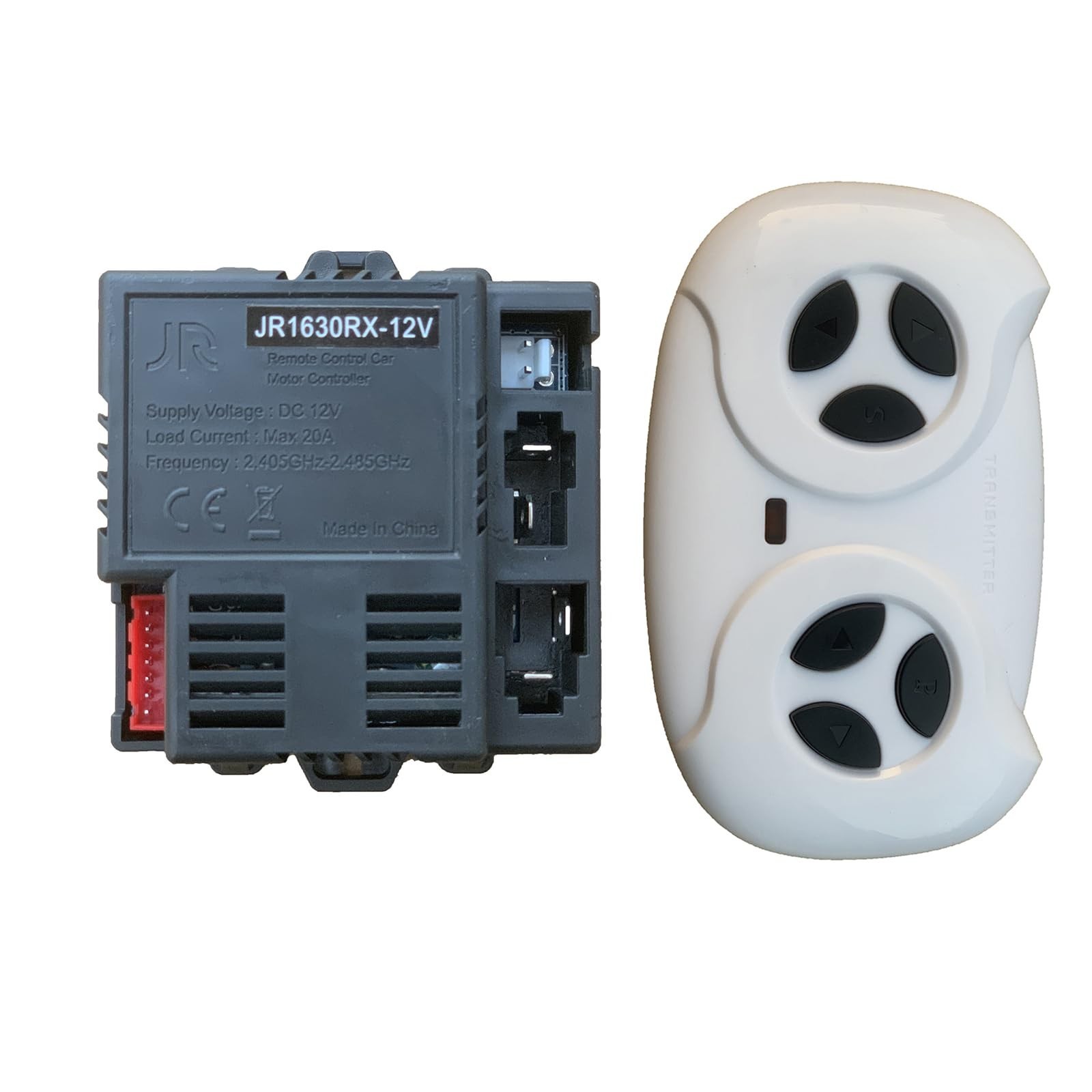 12V 2.4G Remote Control & Receiver for Kids Ride-On Toys, Car Replacement Parts