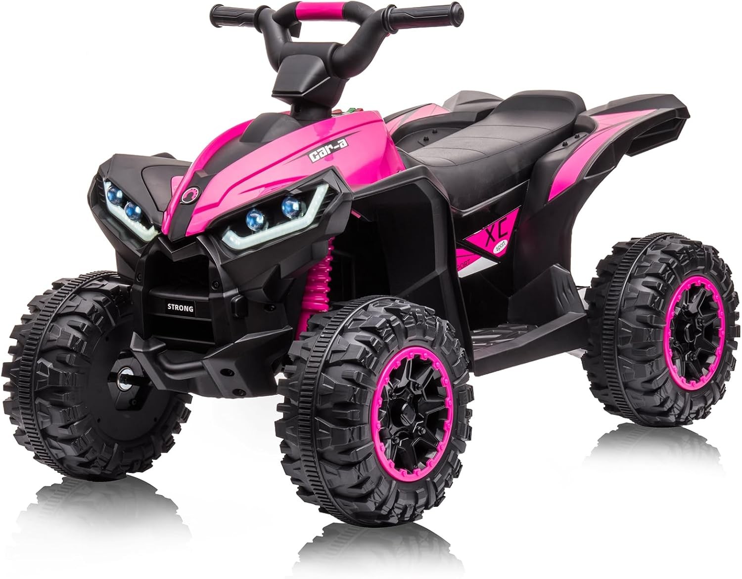 GRAVEE 12V Kids Ride On Toy Car ATV 4-Wheeler with Music & Foot Pedal Electric Q
