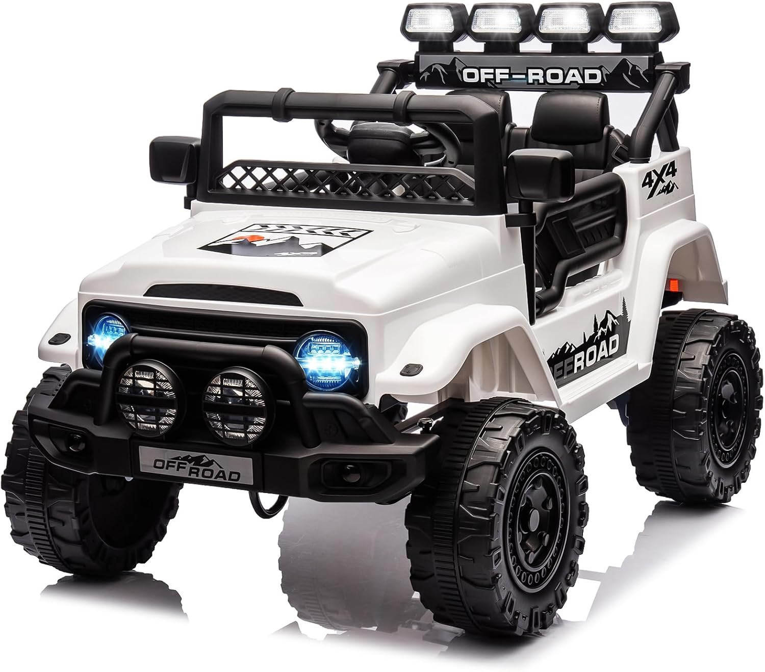 Ride on Truck Car for Kids, 12V Electric Ride on Car with Remote Control, Spring