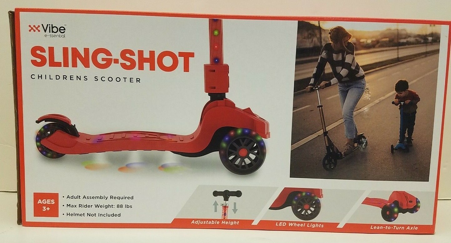 NEW! VIBE LED Kids Kick Scooter Folding Portable Lightweight FREE SHIPPING!