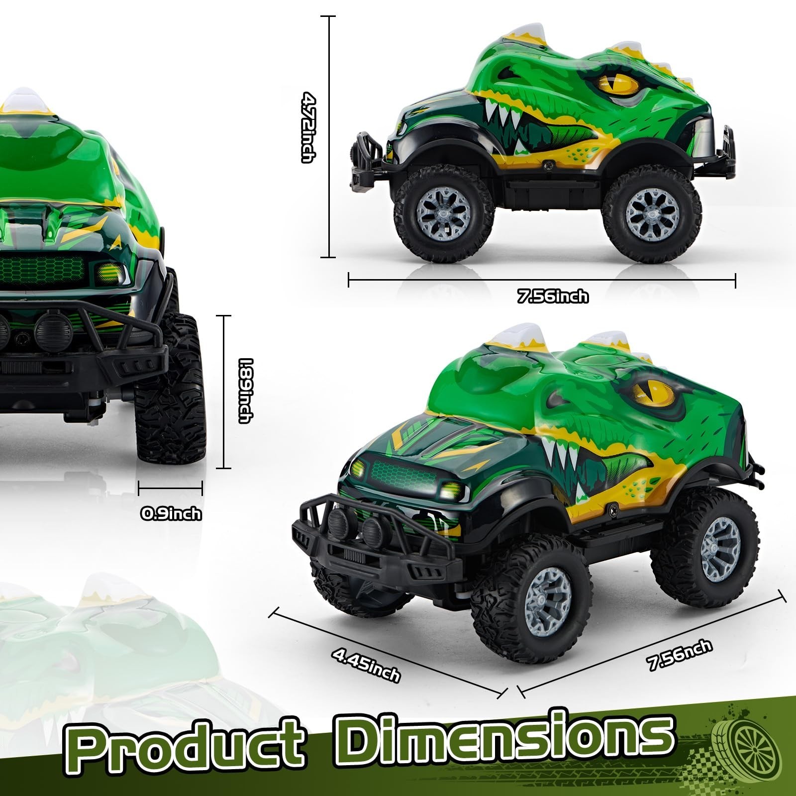 Dinosaur-Shaped Off-Road Vehicle Remote Control Cool Off-Road Vehicle Truck, …