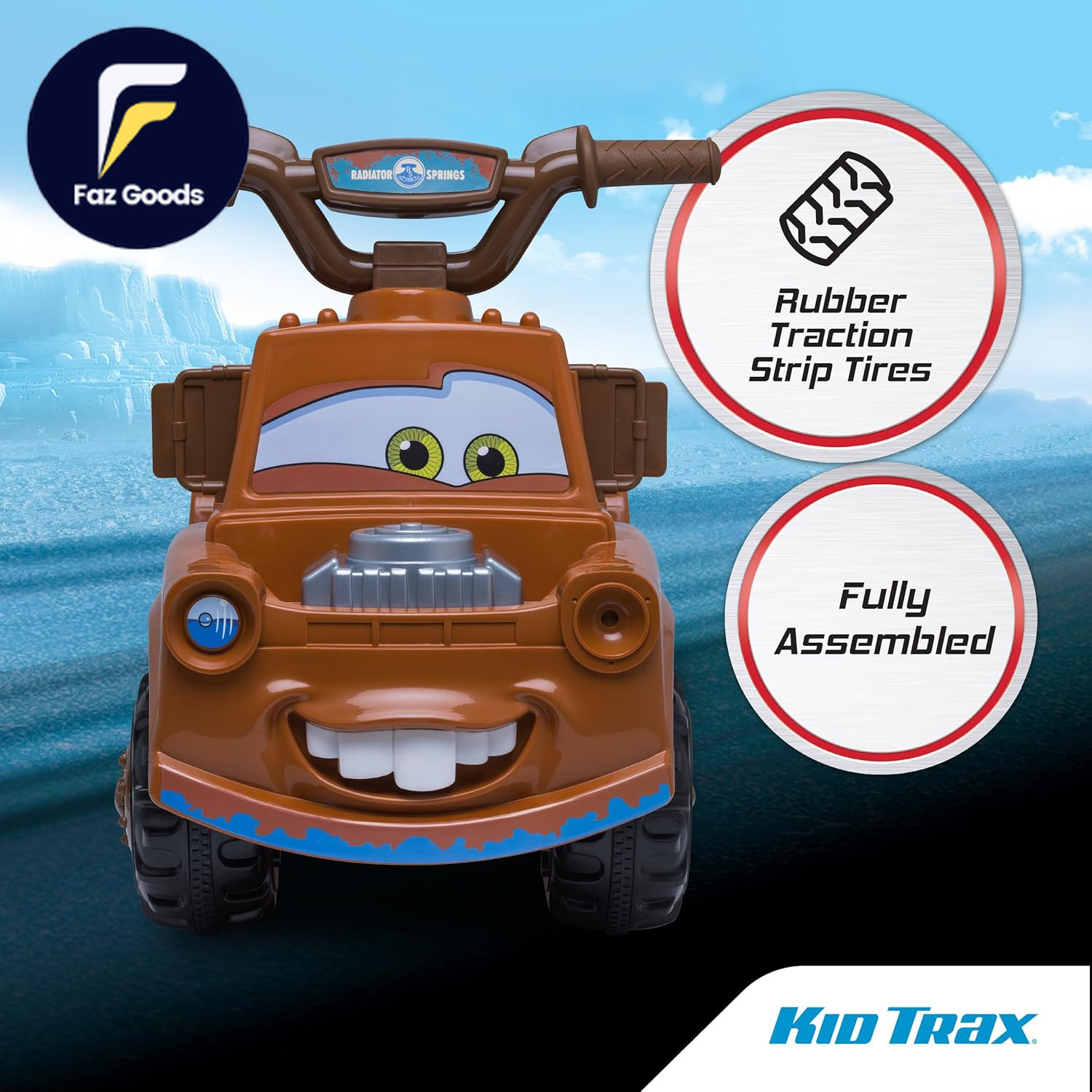 Toddler Disney Cars 3 Tow-Mater Electric Quad Ride-On Kids 1.5-3 Years Old 6 Vol