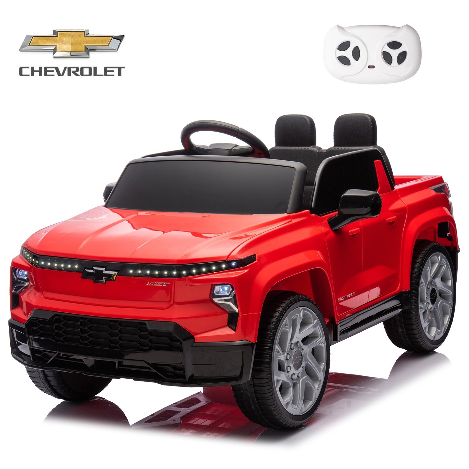 Licensed Chevrolet Silverado 24V Kids Ride on Truck Electric Car Toy with Remote