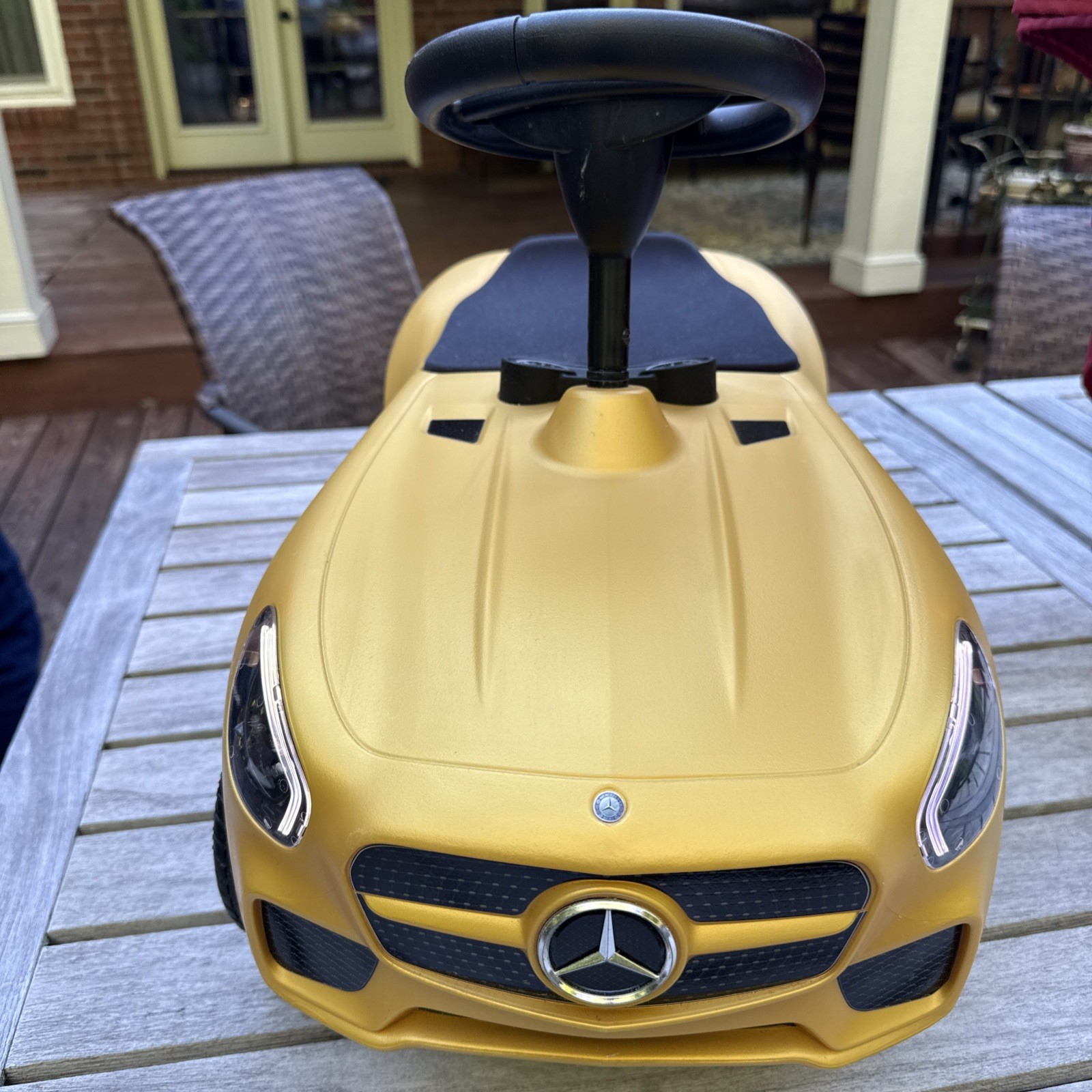 Mercedes-Benz AMG GT Bobby Car Ride-On Toy Car Gold – Genuine Licensed Model
