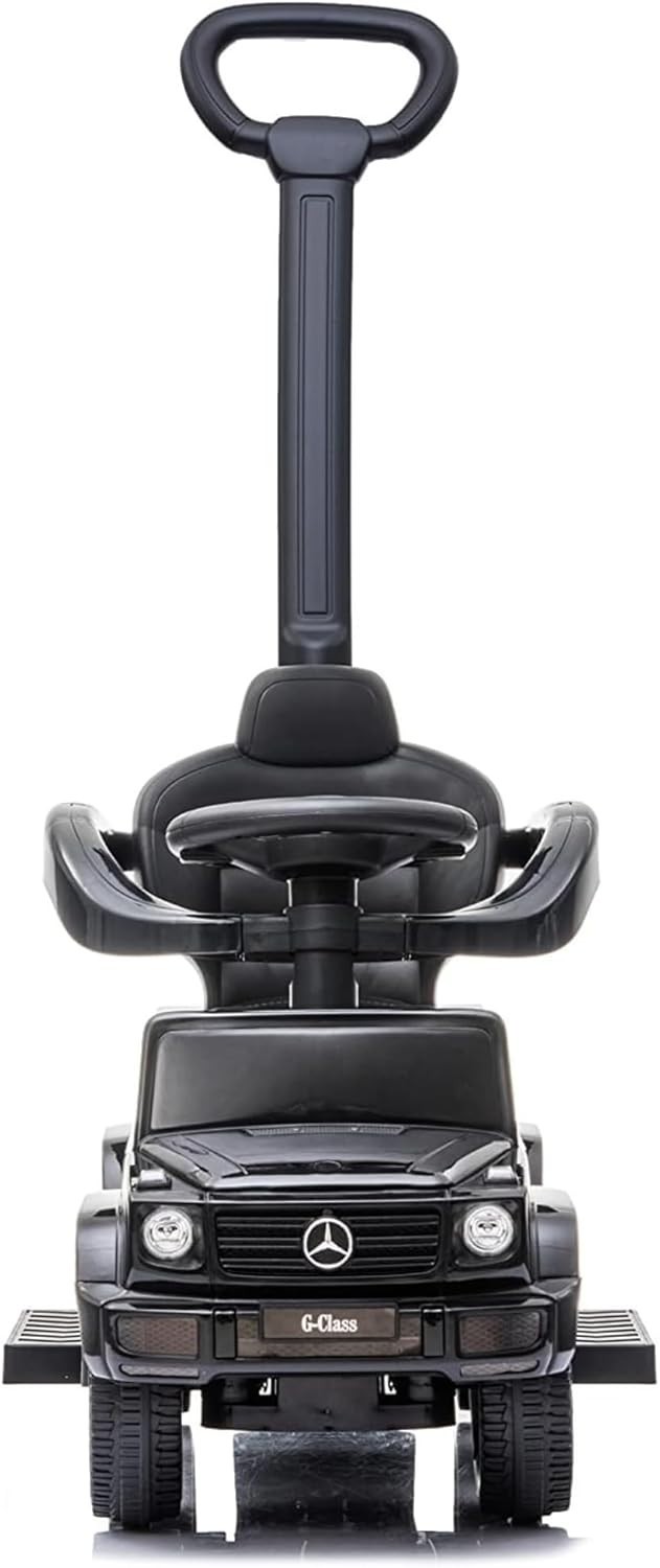 Black Ride On Push Car for Kids 1 to 3 with Realistic Driving Experience