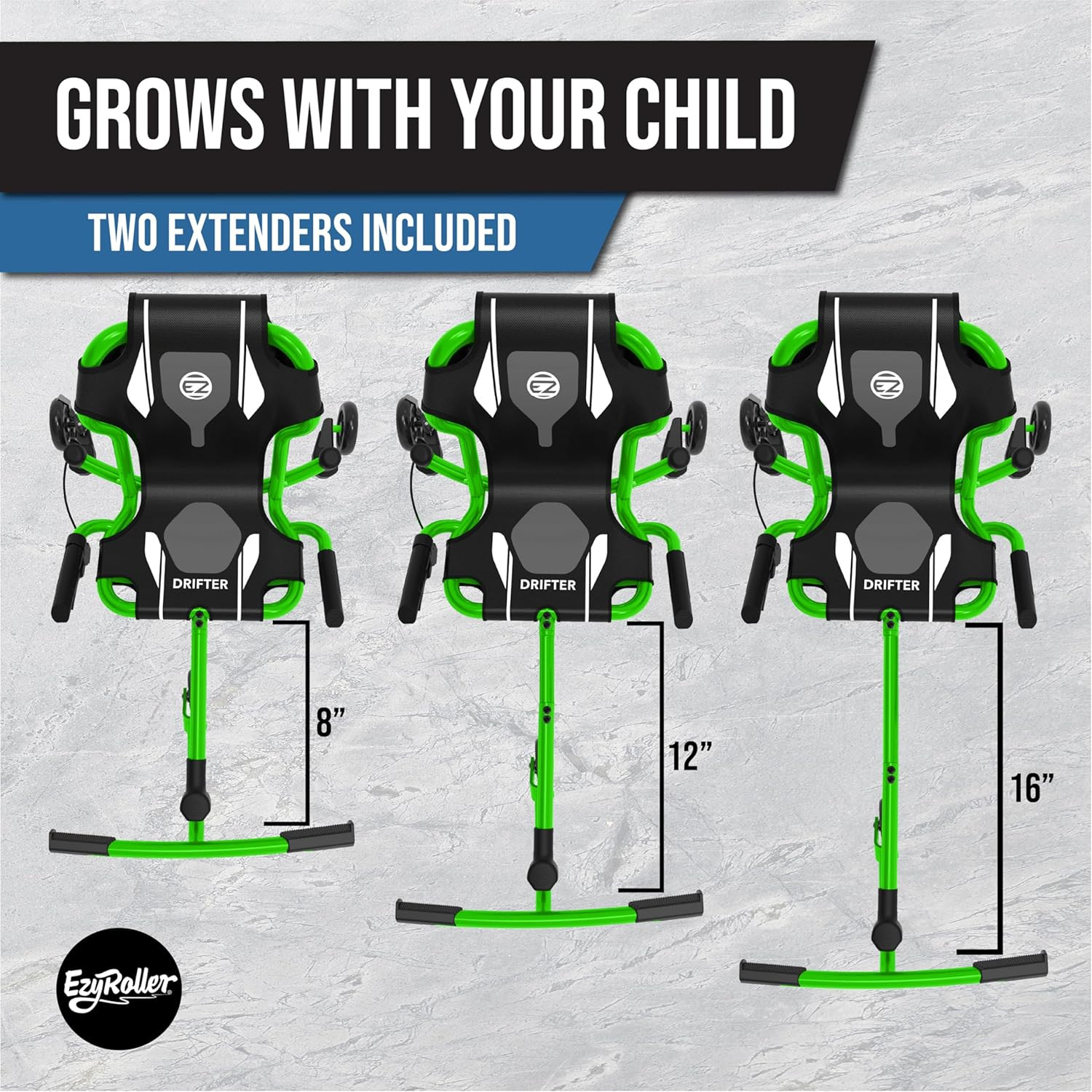 Drifter X Ride on Toy for Kids, Ages 4-12, up to 154 Lbs – Green