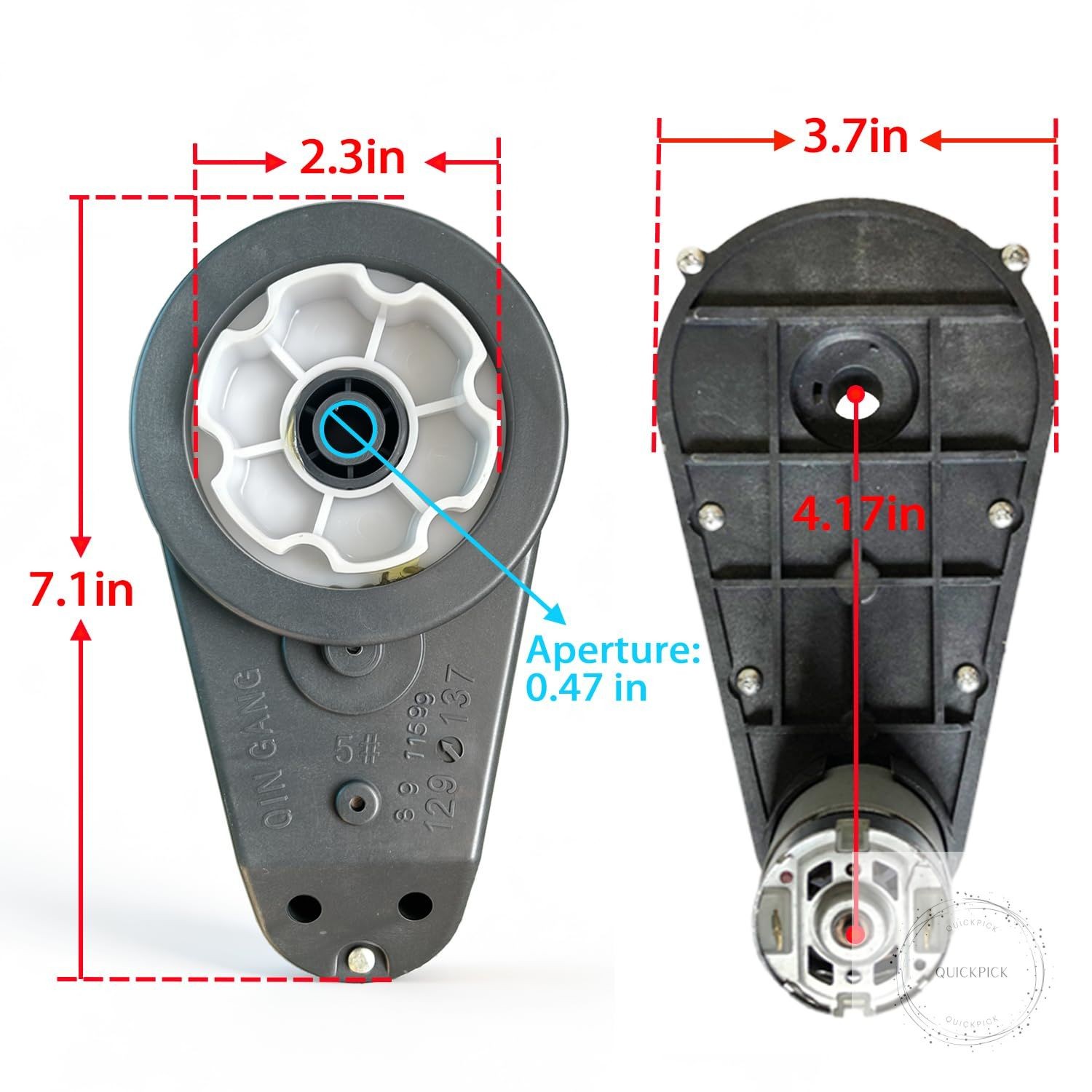 12V 550 40000RPM High Speed Steel Gears Motor Gearbox for Power Wheels Motor